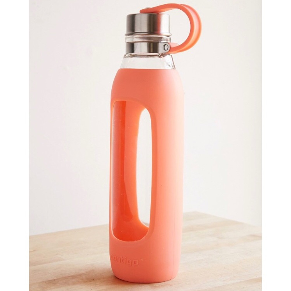 Contigo glass and silicon water bottle